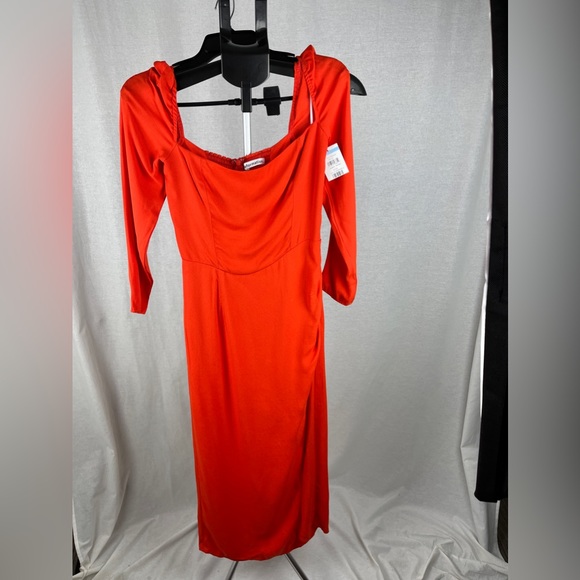 Reformation Hilda square-neck midi dress size 6 NWT - Picture 7 of 10